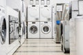 Washing mashines in appliance store