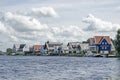 Row of waterside houses