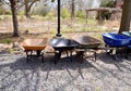 Wheelbarrows Royalty Free Stock Photo