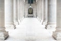 Row of white marble columns Royalty Free Stock Photo