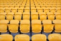 Row yellow seat