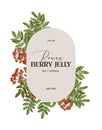 Rowan berry jelly label template