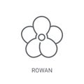 Rowan icon. Trendy Rowan logo concept on white background from N