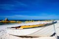 Rowboat on beach