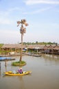 Rowboat in the floating market