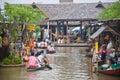 Rowboat in the floating market