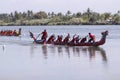 Rowboat groups are driving the speed Royalty Free Stock Photo