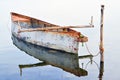 Rowboat and reflection Royalty Free Stock Photo