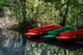 Rowboat for rent in canal