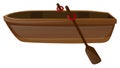 Rowboat with two oars