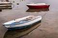 Rowboats On Cinarcik Town Marina Royalty Free Stock Photo