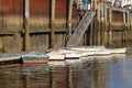 Rowboats at the Dock Royalty Free Stock Photo