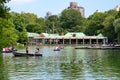 Rowboats at The Lake at Central Park in New York
