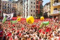 ÃÂ¡rowd waiting the opening of San Fermin festival