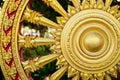 Rowel,Wheel art, is common in Asian temples. Royalty Free Stock Photo