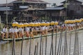 Rowers on the boat Royalty Free Stock Photo