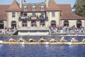 Rowers passing Ratcliff Boat House