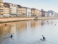 Rowers in PIsa, Italy Royalty Free Stock Photo