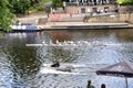 Rowers on The River Ouse. York, UK. May 25, 2023.