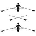 Rowers Silhouettes