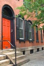 Rowhouse with Red Door