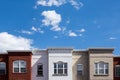 Rowhouses in Washington DC Royalty Free Stock Photo