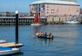 Rowing boat ferry across Weymouth Harbour Royalty Free Stock Photo