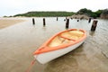 A rowing boat on the Klein Brak River Royalty Free Stock Photo