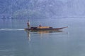 Rowing boat on the Lake Hallstatt