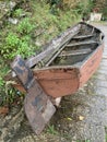 Rowing boat on the quayside