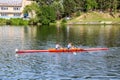 Rowing Boat Racing, Brno, Czech Republic Royalty Free Stock Photo