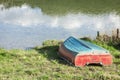 Rowing boat on the shore of Lake Weissensee