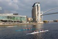 Rowing Boat Race in Manchester, England Royalty Free Stock Photo