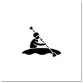 Rowing glyph icon Royalty Free Stock Photo