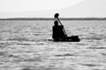 Rowing at Lake Chamo, Ethiopia.