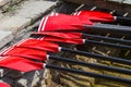 Rowing oars Royalty Free Stock Photo