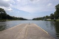 Rowing Pier At The Bosbaan Amstelveen The Netherlands