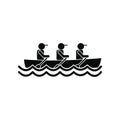 Rowing race icon