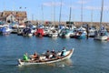 Rowing skiff Anstruther in harbour Anstruther