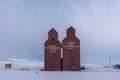 Old abandoned grain elevator, Rowley