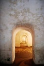 Rows of Arched Door Ways in Puerto Rico Royalty Free Stock Photo