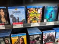 Rows of Blu-Ray on display at Best Buy