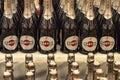 Rows of bottles of Asti Martini bottles in store