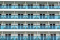Rows of cabins on a cruise liner Royalty Free Stock Photo