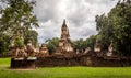 The 7 Rows Chedi Temple Si satchanalai historical park, Sukhothai Royalty Free Stock Photo