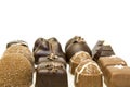 Rows of Chocolate Assortment Royalty Free Stock Photo