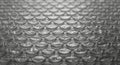 Rows of clear bubble wrap, a cushioning plastic material used for packaging, are Royalty Free Stock Photo