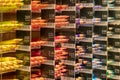 Rows of color pencil categorized