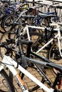 Rows of Commuter Bikes