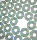 Rows of compact disks Royalty Free Stock Photo